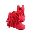 thumbnail image 2 of Lavaport Solid Baby Girl Fringe Tassels Soft Soled Anti-slip Boots Shoes, 2 of 5