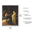 thumbnail image 2 of The Spirit of Samuel Appears to Saul at the House of the Witch Endor - Vintage Magic Poster by Salvator Rosa c.1668 - Fine Art Matte Paper Print (Unframed) 16x20in, 2 of 4