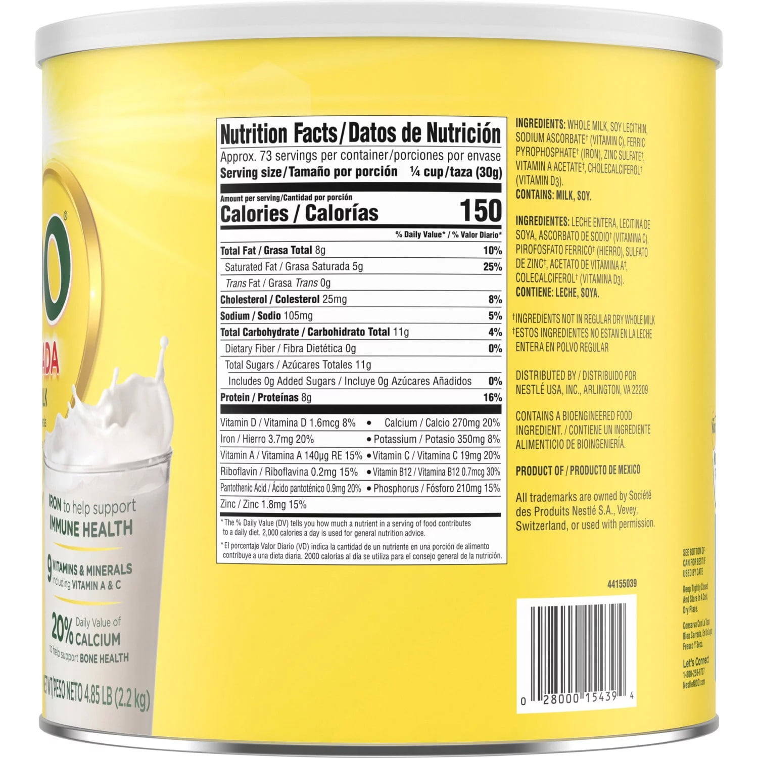 NIDO Instant Full Cream Milk Powder Nestlé - Express Delivery In Switzerland - View #2
