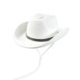 thumbnail image 6 of XIAOCHA Beaded Accent Cowboy Hat for Womens Shapeable Brim Outdoor Horse Riding Cowgirlhat Farm Western Hat,White, 6 of 6