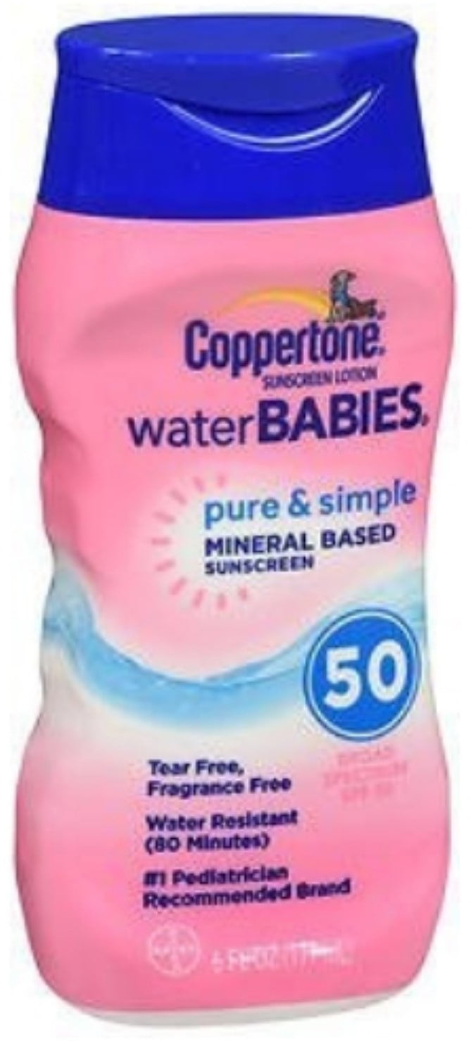 coppertone water babies pure and simple mineral based