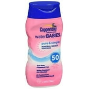 2 Pack - Coppertone Water Babies Pure & Simple Sunscreen Lotion SPF 50, 6 oz