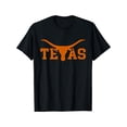 thumbnail image 2 of Camiseta Texas USA Longhorn Bull America Font, camisetas de cuello redondo y manga corta, camisetas informales, 2 of 5