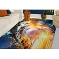 thumbnail image 2 of Sunset Light in Wave Art, Crest Shape Rug, Sea Landscape Rug, Dining Room Rug, Office Decor Rug, Crest Rug, Coastal Rugs, Door Mat Rug, 5.9'x9.2' - 180x280 cm, 2 of 8