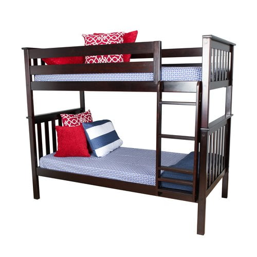 max and lily twin over twin bunk bed
