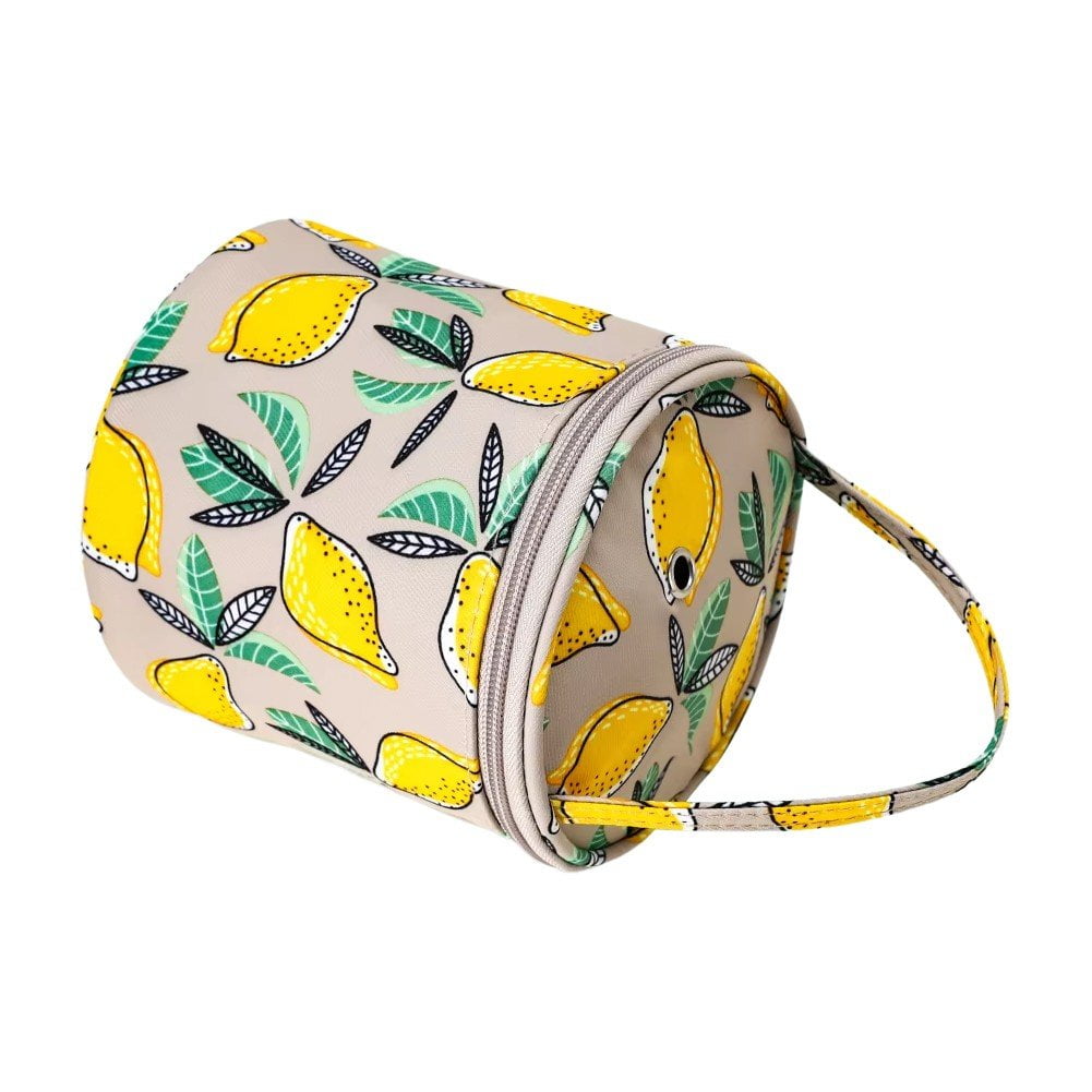 Empty Small Yarn Storage Organizer Bag, Portable Yarn Storage Bag, Round Knitting Bag, Zipper Crochet Bags Knitting Organizers Handbag for Yarns Sewing Tools