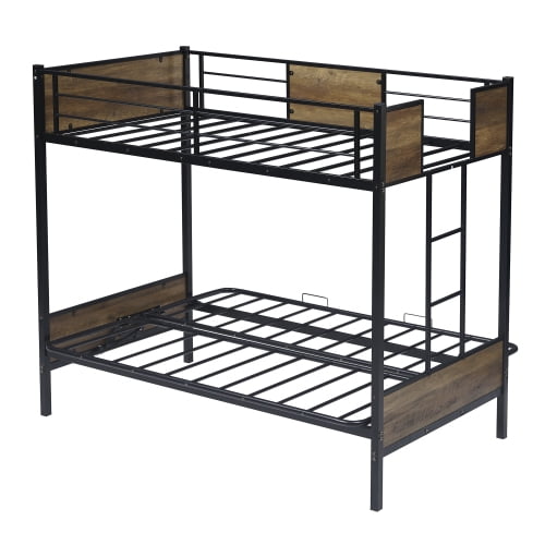 Moo Twin Over Futon Bunk Bed Metal, Queen Bunk Bed With Futon