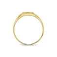 thumbnail image 4 of FB Jewels 10kt Yellow Gold Mens Round Diamond Cross Band Ring 1/20 Cttw Size 11.5, 4 of 4