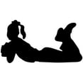 thumbnail image 2 of Cheer Silhouette Black Wall Decal by Wallmonkeys Peel and Stick Graphic (12 in W x 6 in H) WM79573, 2 of 4