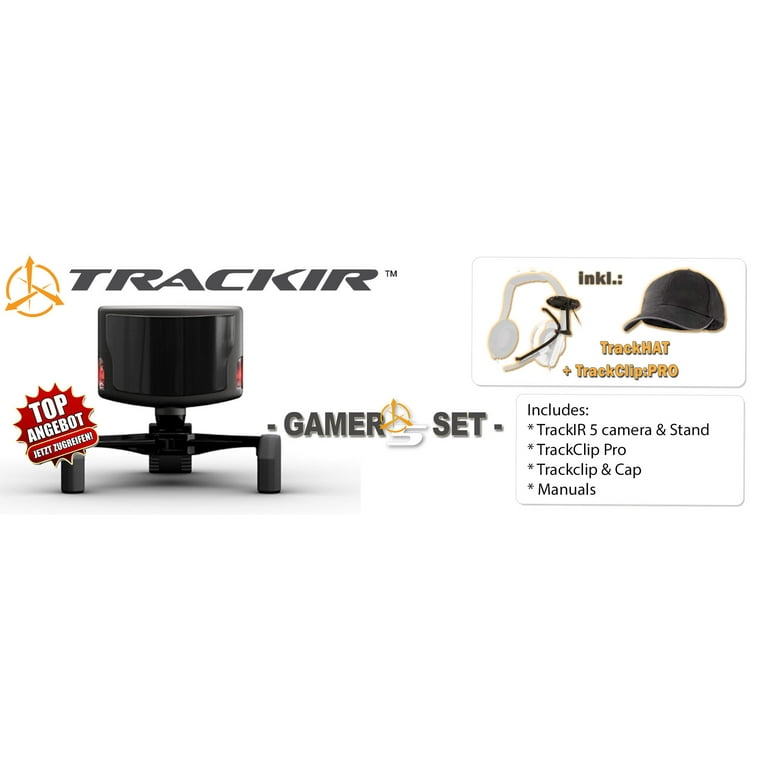 TrackIr 5 Optical Head Tracker, TrackClip para Headsets Incluído
