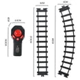 thumbnail image 4 of Model Train Set for Boys Remote Control Alloy Electric Train with Realistic Train Sound, Light, Smoke, Gifts for Kids, 4 of 9
