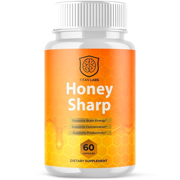 Honey Sharp Advanced Brain Support Formula Supplement HoneySharp 60 Capsules