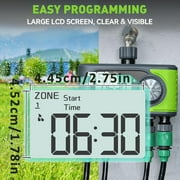 RainPoint Garden Hose Timer, 4 Outlets Water Timer Programmable Sprinkler Timed Watering Controller System Faucet Timer for Lawn Yard, ITV405