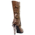 thumbnail image 4 of Hades Shoes H-VARGA Knee high biker boots with custom cut metal plates 10 / White, 4 of 7