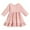 Pink*, variant on RUTAYY Children Girls Dress Spring Solid Color Long Sleeve Round Neck A-Line Skirt Fashion Travel Dresses