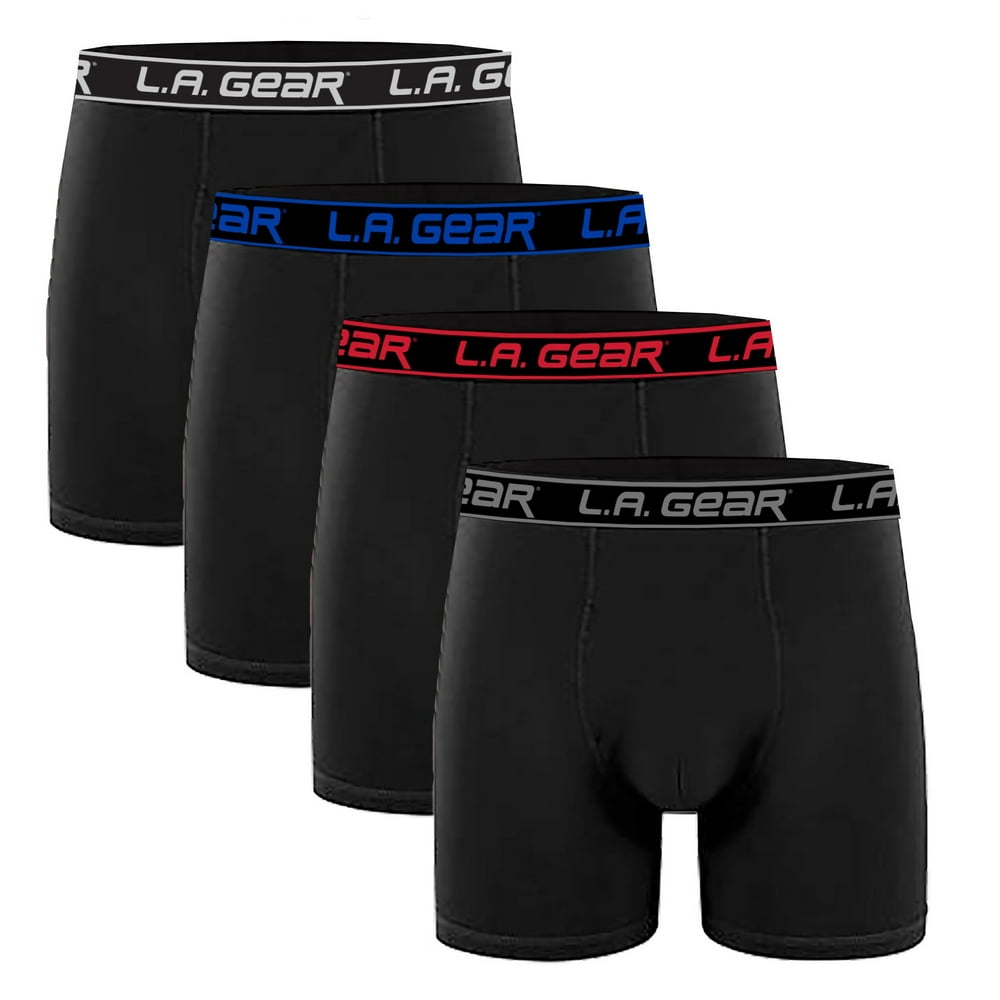 L.A. Gear - L.A. Gear 4 Pack Performance Boxer Briefs - Walmart.com ...