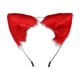 thumbnail image 4 of Diadema con orejas de animal de peluche para adultos, aro para el pelo con orejas para cosplay, tocado Rojo, 4 of 9