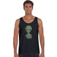 thumbnail image 1 of LA Pop Art Men's Word Art Tank Top - Alien, 1 of 2