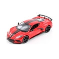 thumbnail image 2 of 2020 Chevy Corvette Stingray Coupe, Red w/Black Stripes - Showcasts 34534 - 1/24 Scale Diecast Car, 2 of 6