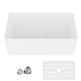 thumbnail image 2 of M optimized Farmhouse Sink With Protective Bottom Grids Sink Strainer Kitchen Sink White, 2 of 9