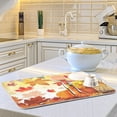 thumbnail image 6 of Sunflower Maple Leaves Pumpkin Fall Flowers Dish Drying Mat 16x18 for Kitchen Happy Thanksgiving Day Harvest Car Dishes Pad Dish Drainer Rack Mats Absorbent Fast Dry Kitchen Accessories, 6 of 7