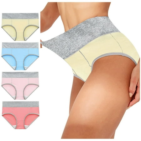

Zpanxa Womens Underwear Solid Color Patchwork Briefs Panties Underwear Knickers Bikini Underpants Multicolor 5XL