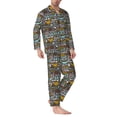 thumbnail image 2 of Kdxio Barbeque Men’s Pajama Set Pajamas For Men 2 Piece PJ Set with Men Pajama Pants and Long Sleeve T-Shirt Lounge Set-X-Large, 2 of 7