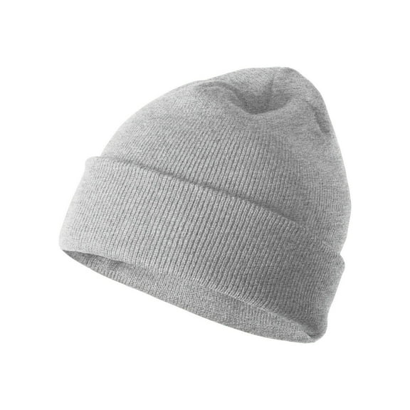 BEANIE Cap Hat Ski Snowboard Basic SOLID Headwear Warm Winter Cupped Multi color (7fb001_Gray)