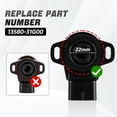 thumbnail image 2 of TPS Sensor Throttle Position Sensor Compatible with Suzuki Kingquad LT-A700X LT-A750X LT-A750XP LT-A750XPZ LT-A750XL LT-A750XZ Replace#: 13580-31G00, 2 of 6