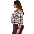 thumbnail image 2 of Sobrecamisa de lana Roman Fashion/Tallas Extras, 2071 (Vino) vino 36 Roman Fashion BL-MIC-2071-VINO-ALL, 2 of 6