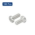 thumbnail image 3 of 304 Stainless Steel Machine Screws, 100 Pack M2.5x6mm Slotted Drive Pan Head Screw Bolts, 3 of 5