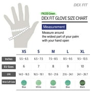 DEXFIT FN330 Green Multipurpose Nitrile Coated Work Gloves (Firm Grip, Durable, X-Small) - 3 Pairs