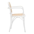 thumbnail image 3 of SAFAVIEH Keiko Nautical Solid Cane Dining Chair, White/Natural, 3 of 7
