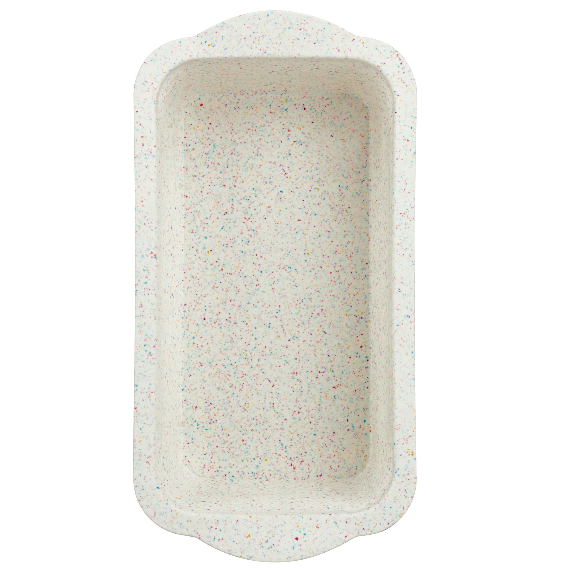 Trudeau Silicone Loaf Pan Rainbow, 2 Pack, 8.5 x 4.5 in, Granite, Dishwasher Safe, Easy Release