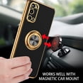 thumbnail image 6 of for Samsung Galaxy S20 Case with Ring Holder Kickstand 360 Degree Rotation  Car Finger Soft TPU Slim Cover Shockproof Protective Phone Case for Samsung S20 6.2" Women Men, Black, 6 of 16