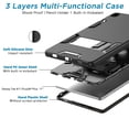 thumbnail image 3 of AICase Silicone PC Case for Samsung Galaxy Tab A9+ Plus SM-X210 / SM-X216  / SM-X218 , Heavy Duty Protection Military Grade Shockproof Rugged Non-Slip Tablet Cover for Kids Adjustable Kickstand, 3 of 6