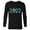 Black, variant on Disney and Pixar’s Cars Lightning McQueen Mater Neon 2022 - Long Sleeve T-Shirt for Men – Customized-White