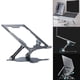 thumbnail image 5 of Soporte de lectura para portátil, de metal, ajustable y multiángulo, plegable, para mesa gris, 5 of 9