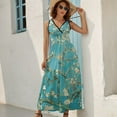 thumbnail image 3 of Maxi Dress Vincent Oil Painting Dress Almond Blossoms Party Street Bohemia Long Dresses High Waist Oversize Clothes, 3 of 7