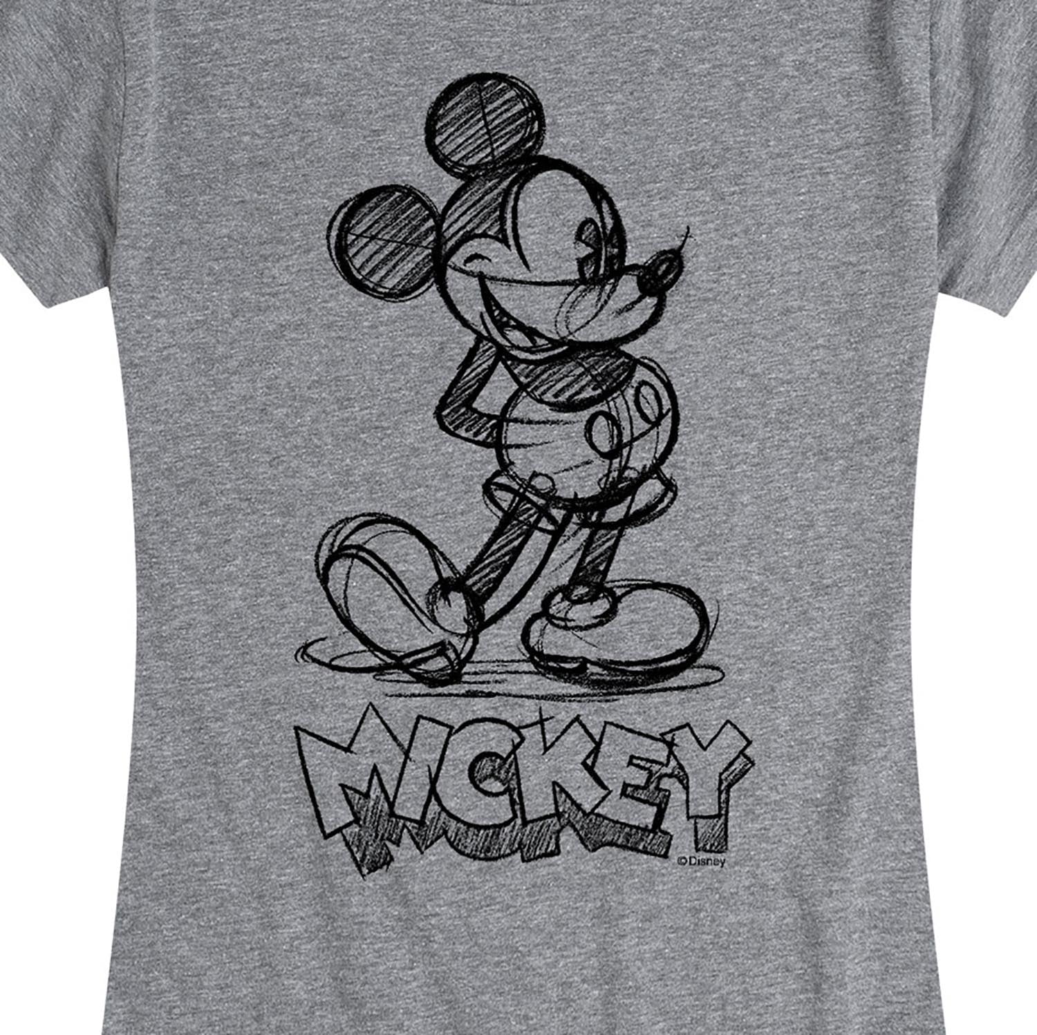 Disney S White Mickey Sketch Tshirt Cotton  Lyst UK