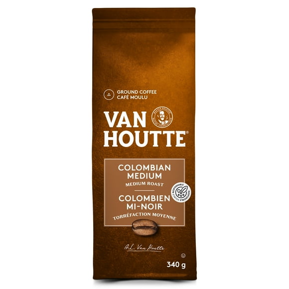 Van Houtte Colombian Medium, Medium Roast, Ground Coffee, 340 g