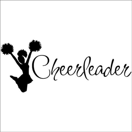 - Cheerleader Decal wall vinyl lettering sayings home decor art sticker
