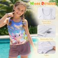 thumbnail image 7 of Psesaysky Cute Capybara Sea Girls Tankini Swimsuit 2 Piece Bathing Suits for Girls Round Neck Swim Tank Top and Drawstring Bottoms for 6-15Y, 7 of 7