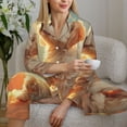 thumbnail image 6 of Sikiie Sunshine Golden Cloud Dog Women's Long-Sleeve Shirt and Full-Length Bottom Pajama Set (s-xxl)-Large, 6 of 7
