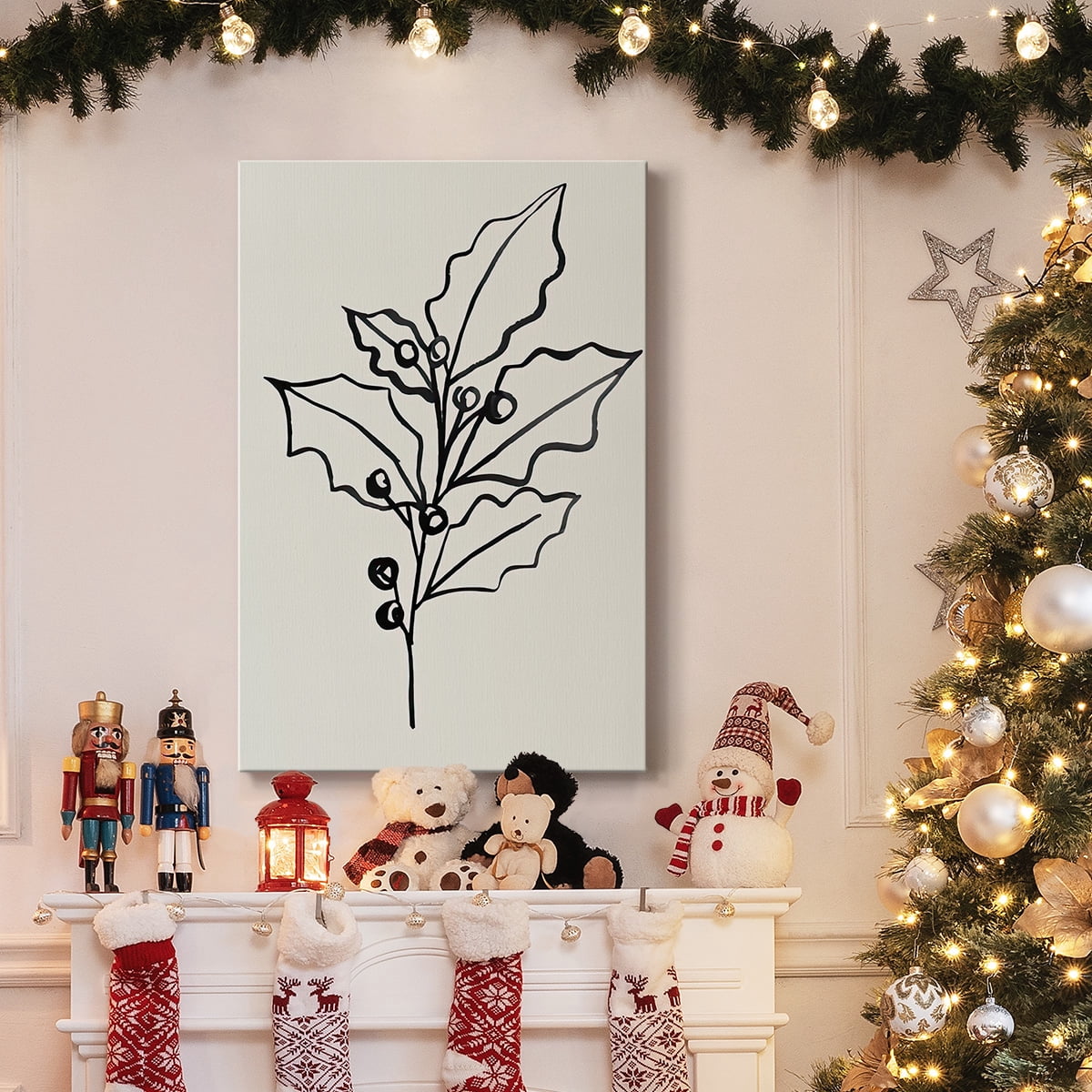 Evergreen Ink II- Gallery Wrapped Canvas