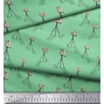 thumbnail image 3 of Soimoi Green Velvet Fabric Stand & Camera Fashion Decor Fabric Printed Yard 58 Inch Wide, 3 of 3
