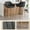 Black, variant on Accent Chairs Modern Bar Stools Set of 2, Kitchen Island Tall Chairs with Back, Arm, Footrest and Solid Wood Leg, Linen Fabric Upholstered Bar Stools,Fabric Accent Chairs
