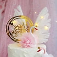 thumbnail image 2 of OUNONA  2 PCS Swan Cake Ornaments Homemade Decoration Lovers, 2 of 8
