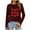 Wine(Style 330), variant on NuoCaiYun Valentine'S Day Tshirts Tops Women'S Fashion Print Round-Neck Long Sleeve Casual Regular Comfy Blouse