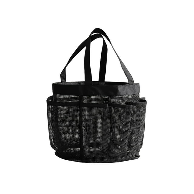 Dorm Room Essentials Mesh Shower Portable University Dormitory Room Essential 8 Pocket Large Capacity Shower Bag Beach Swimming Gym College Dorm Room Essentials